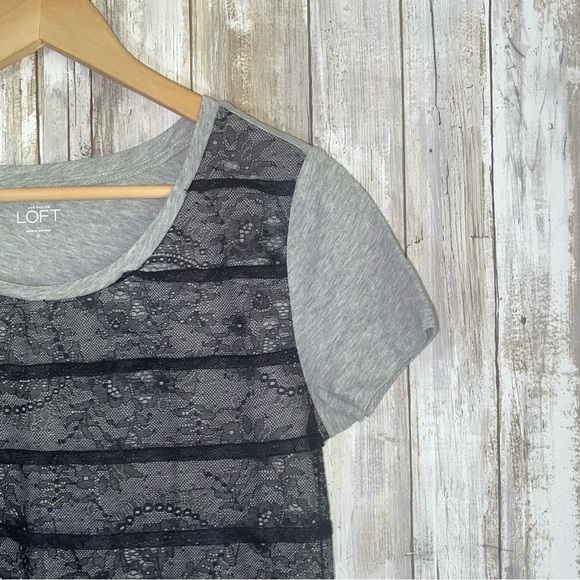 Loft Lace Overlay Tee - Picture 4 of 5